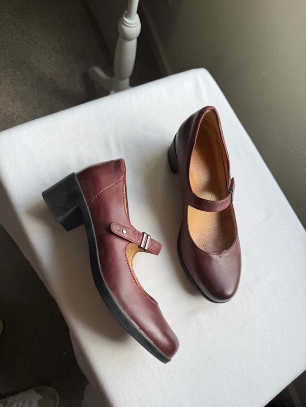 Dansko Callista Leather Mary Jane in a wine color Size 36 USA 5.5-6